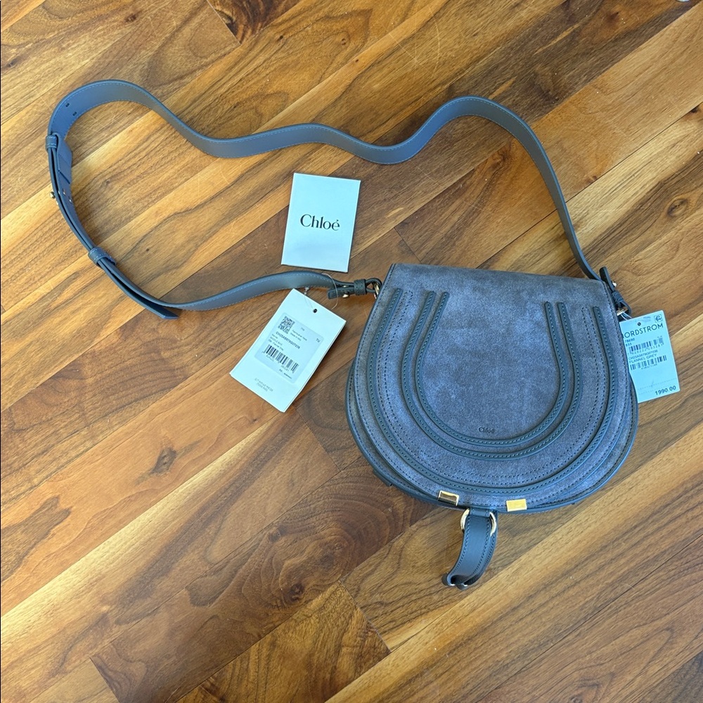 CHLOE
Marcie Crossbody Bag in Calfskin Suede Crossbody Bag, Larger Size, NEW - Picture 14 of 17